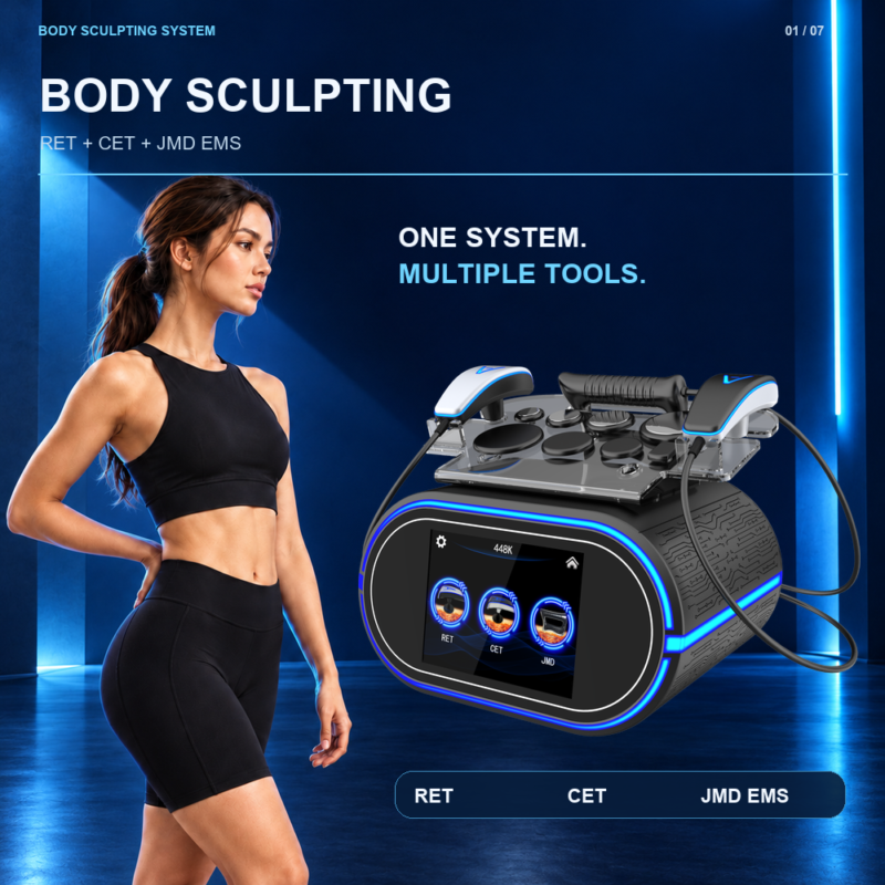 Xingshuo 448K system with RET, CET and JMD EMS; Xingshuo 448K Professional Body Care System